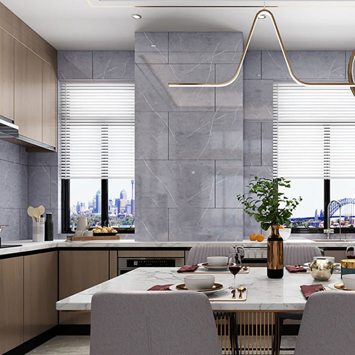Lisslune | Rectangular Peel and Stick Tiles Modern Peel and Stick Back Wall 5 Pack