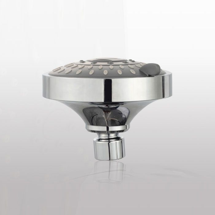 Lisslune | Modern Standard 5 Settings Shower Head Round Metal Adjustable Spray Pattern Shower Head