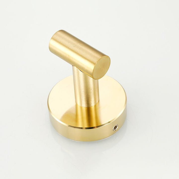 Lisslune | Modern Bathroom Accessory Set Metal Coat Hooks in Polished Chrome/Gold