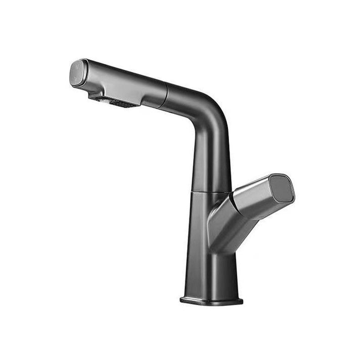 Lisslune | Modern Centerset Bathroom Faucet Single Color Copper Sink Faucet