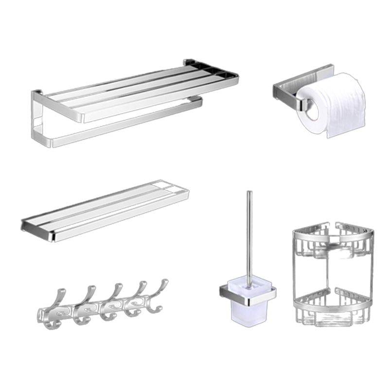 Lisslune | Polished Chrome Bathroom Accessory Set Modern Brass Bathroom Accessory Kit
