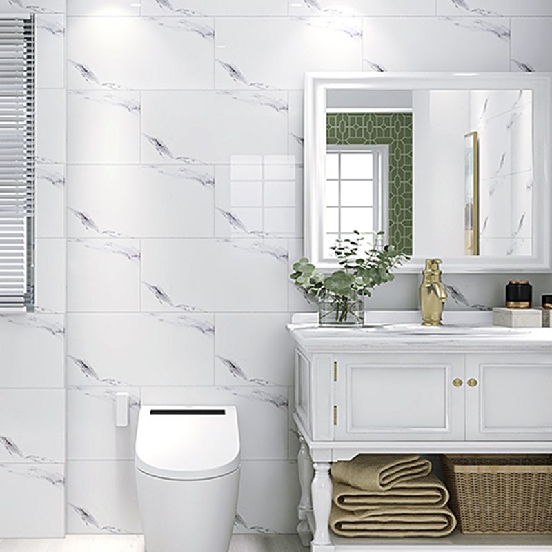Lisslune | Contemporary Style Wallpaper Single Panel Bathroom Wallpaper with Rectangular Shape