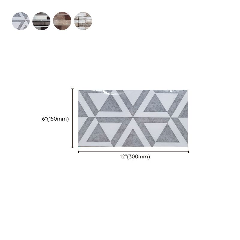 Lisslune | PVC Peel & Stick Tile Kitchen waterproof splash guard Peel and Stick Wall Tile Set of 18