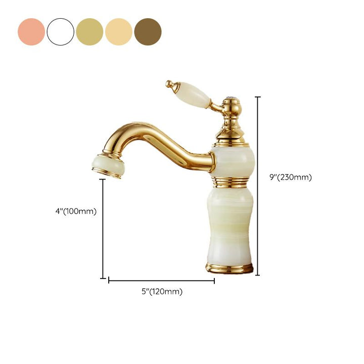 Lisslune | Luxury Vessel Faucet Lever Handle Low Arc Vessel Sink Bathroom Faucet