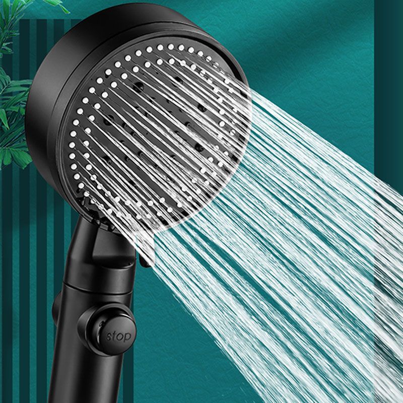 Lisslune | 5 setting patterns shower head plastic round handheld shower head