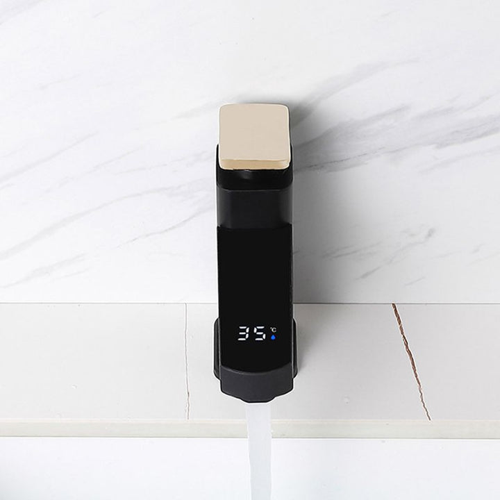 Lisslune | Contemporary Sink Faucet Digital Display Monochrome Low Arc Sink Bathroom Sink