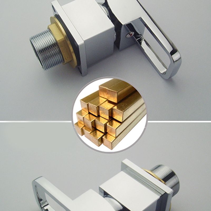 Lisslune | Modern Brass Roman Bathtub Faucet Waterfall Spout Bathtub Faucet