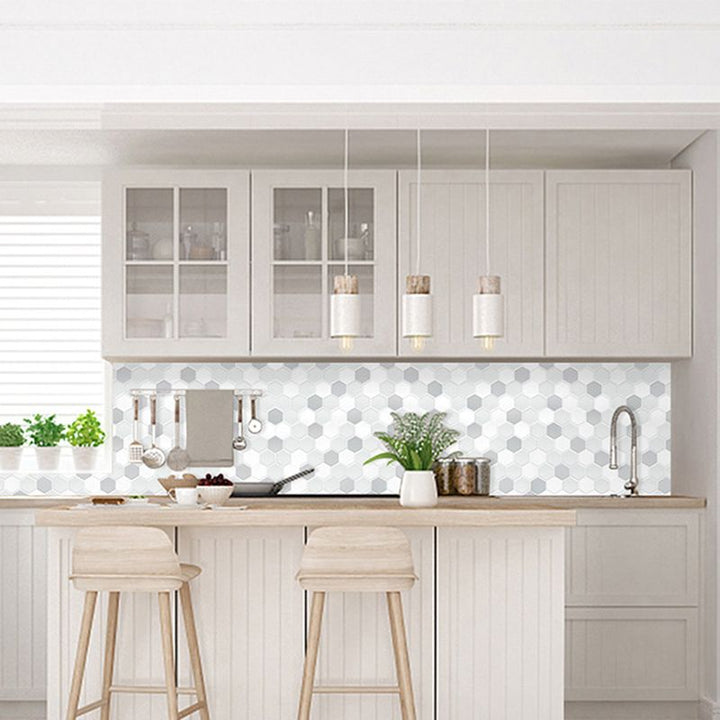 Lisslune | Mosaic tiles peeling off & sticking tiles PVC kitchen and bathroom back panel peeling off and sticking tiles