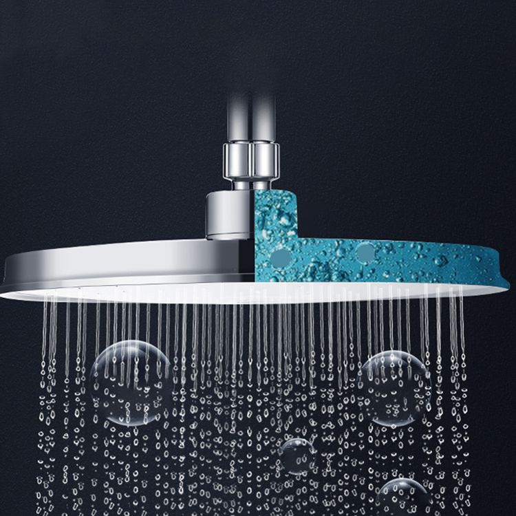 Lisslune | Round Showerhead Combo Modern Fixed Showerhead for Bathroom