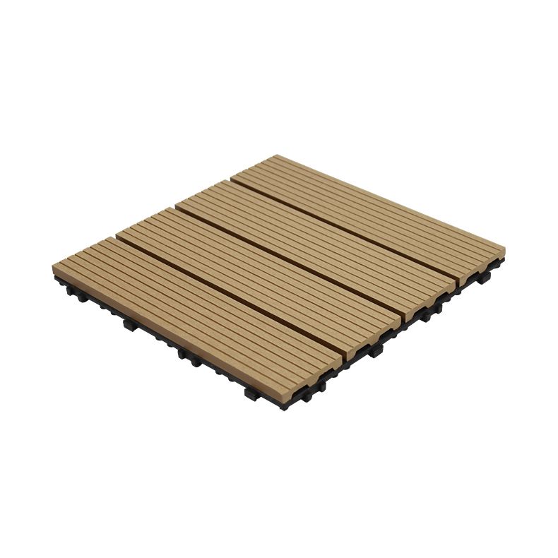 Lisslune | 11 Pack 12" X 12" Square Deck/Patio Tiles Snap Fit for Outdoor Patio Tiles