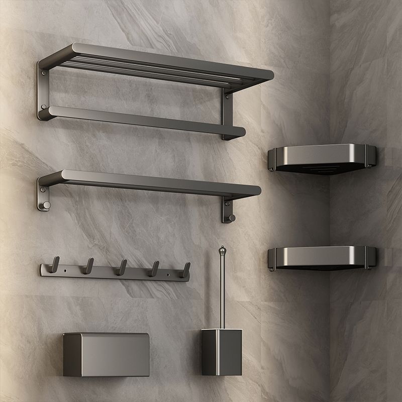 Lisslune | Matte Gray Bathroom Hardware Set Modern Bathroom Accessories Set