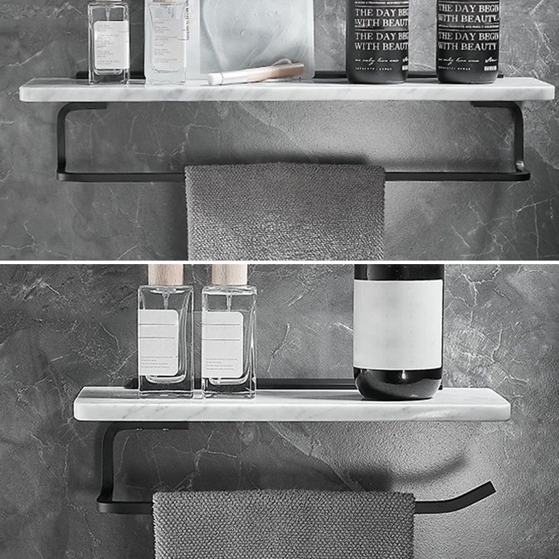 Lisslune | Metal and Marble Bathroom Hardware Set as a Single Piece or as a Set in Black