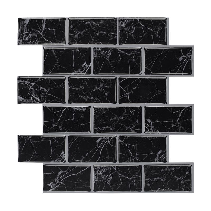 Lisslune | Peel and Stick Tiles Rectangular Stain Resistant PVC Subway Peel and Stick Tiles for the Kitchen