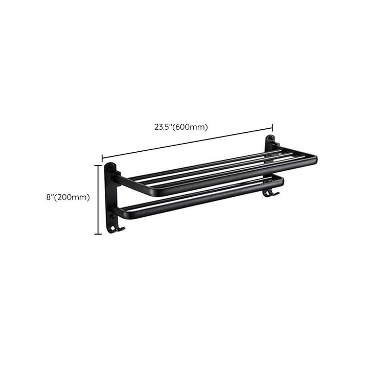 Lisslune | Modern Bathroom Accessories Set Towel Holder Black Soap Dish Bath Accessories Set