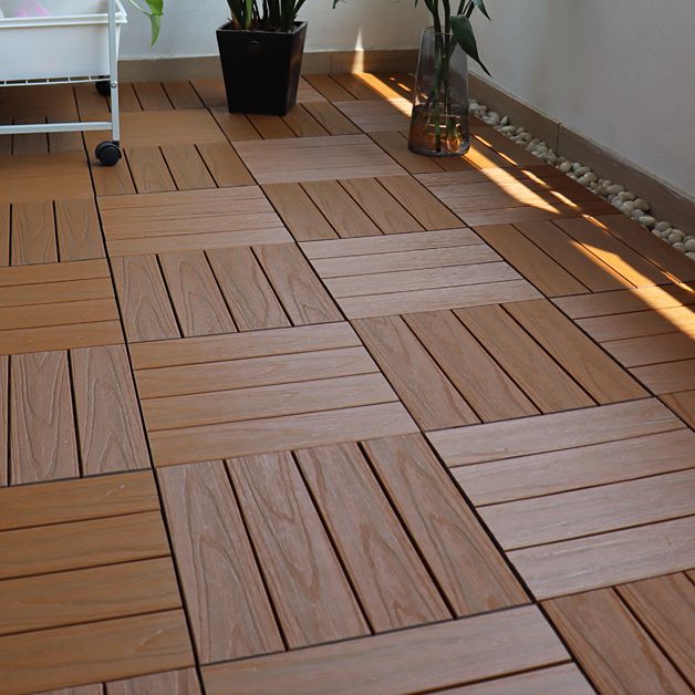 Lisslune | Square Click Parquet Tiles Composite Tiles Striped Pattern Tile Set