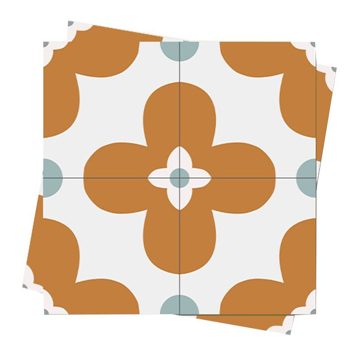 Lisslune | Square Inner Layer Vinyl Flooring Floral Pattern Peel and Stick Waterproof Vinyl Flooring