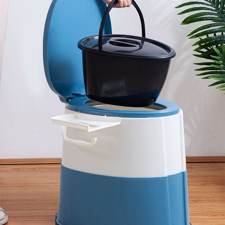 Lisslune | Contemporary plastic floor-mounted toilet bowl with toilet seat for the bathroom