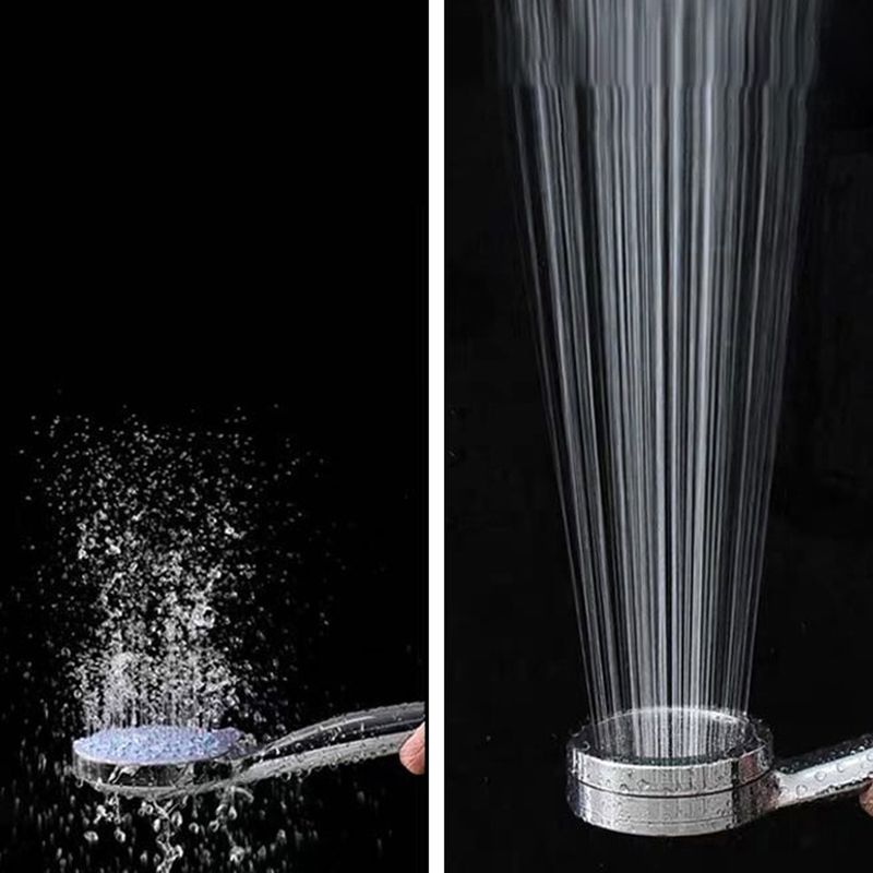 Lisslune | Modern handheld shower head 5 spray patterns chrome round wall mounted shower head