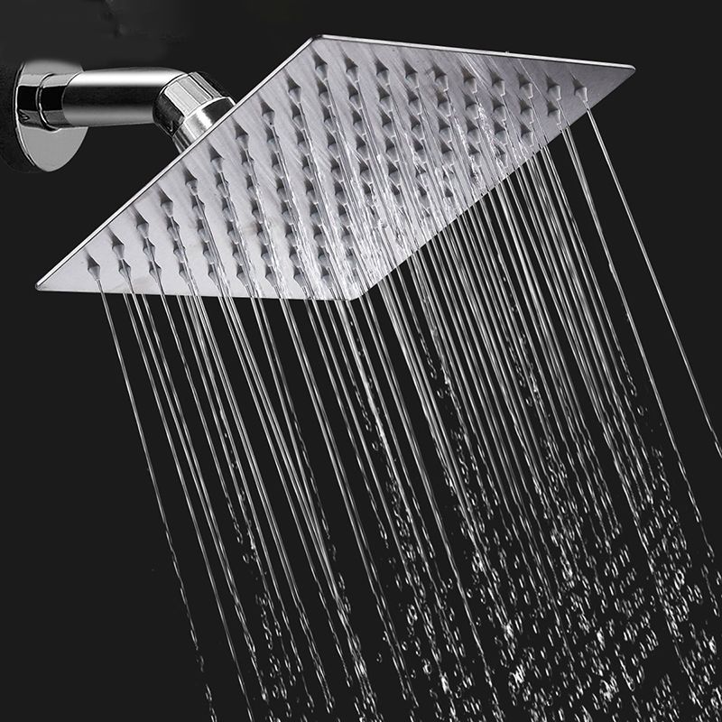 Lisslune | Contemporary Shower Combination Dual Shower Head Ceiling Mounted Metal Square Shower Head