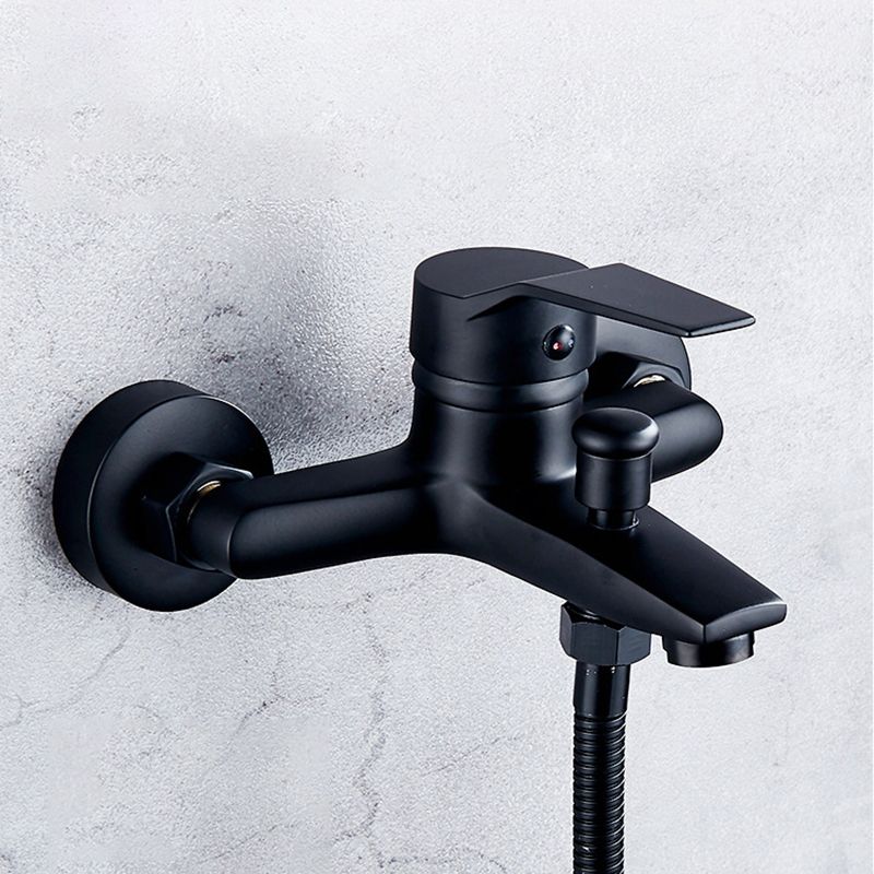Lisslune | Brass Wall-Mounted Shower System Single Handle Shower with Lever Handle