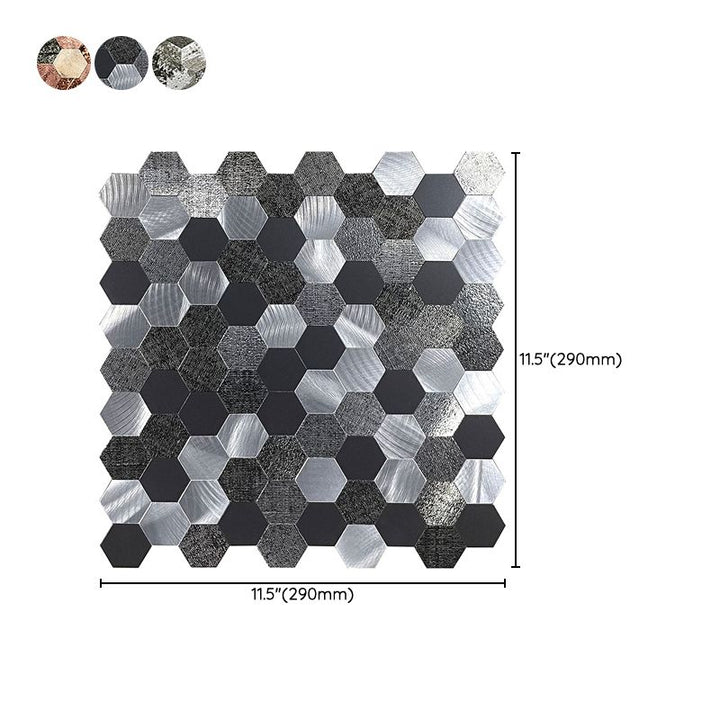 Lisslune | Water-repellent Peel & Stick Tile Hexagonal Mosaic for Splash Wall