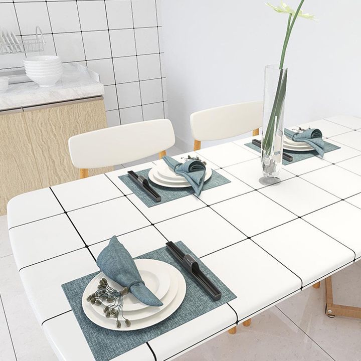 Lisslune | White Peel & Stick Tile Mirror Plastic Grid Wallpaper for Kitchen and Bathroom