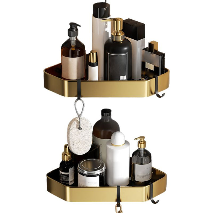Lisslune | Contemporary stainless steel bathroom accessories as a single piece or in a set in black and gold