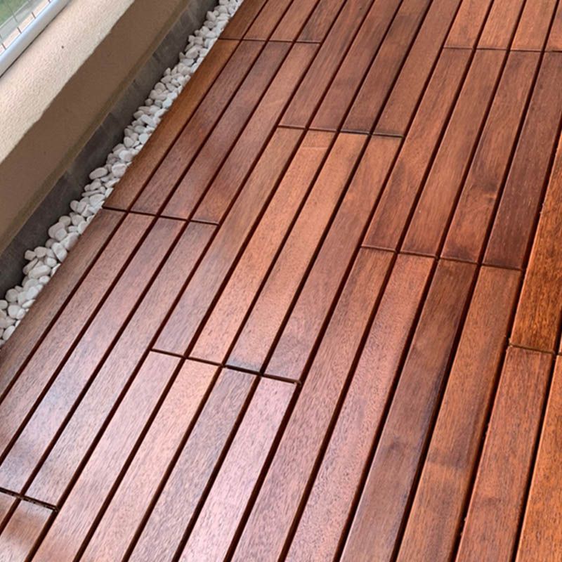 Lisslune | Basic Wood Outdoor Floor Tiles Click Patio Floor Tiles