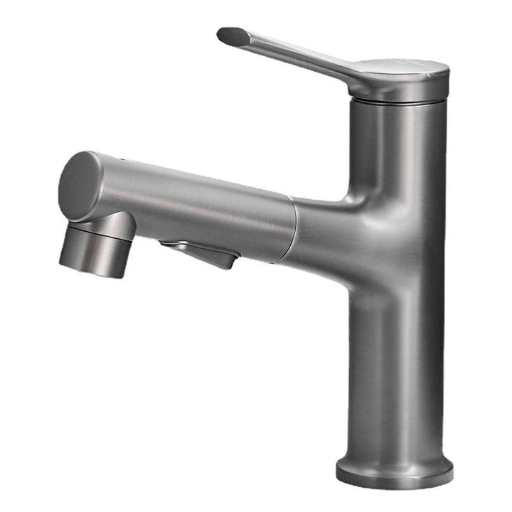 Lisslune | Contemporary Monochrome Sink Faucet Low Arc Centerset Sink Faucet for Bathroom