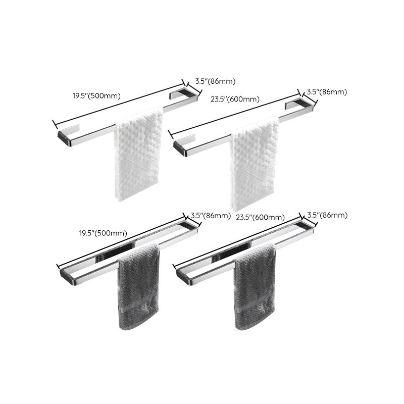 Lisslune | 5-piece modern bathroom accessories as a single item or in a set Polished chrome bathroom set