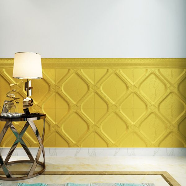 Lisslune | Modern Tin Backsplash Panel Smooth Styrofoam Wall Ceiling