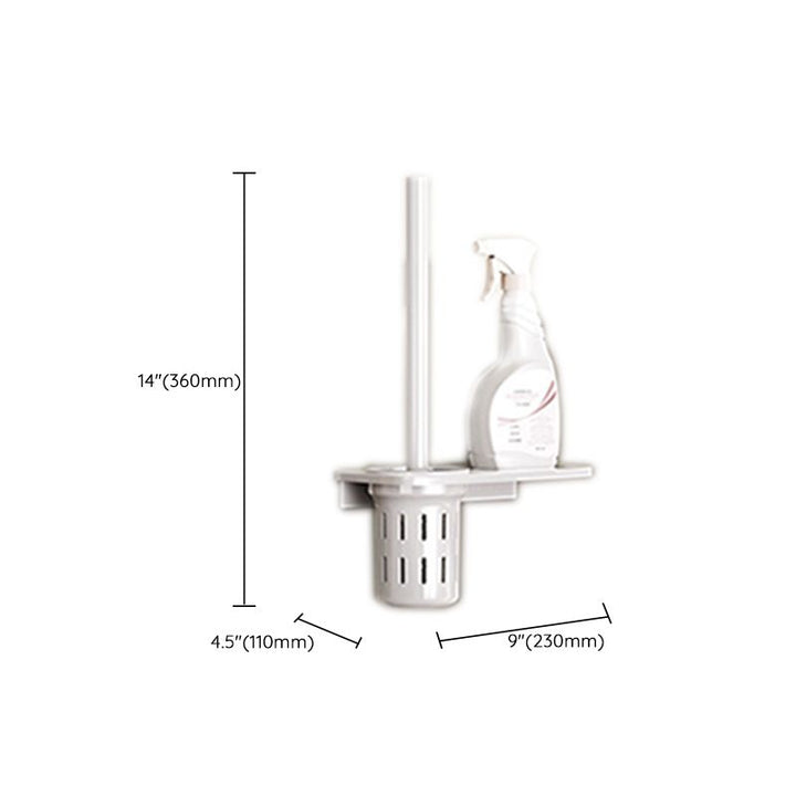 Lisslune | Contemporary bathroom accessory set made of matte stainless steel-aluminum with bathrobe hooks/bath shelf