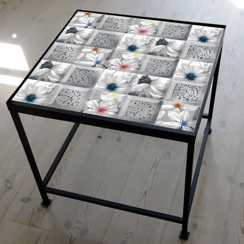 Lisslune | Plastic Peel and Stick Backsplash Tile Square Wallpaper with waterproof