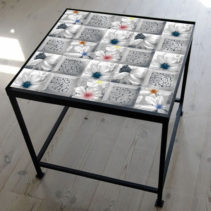 Lisslune | Plastic Peel and Stick Backsplash Tile Square Wallpaper with waterproof