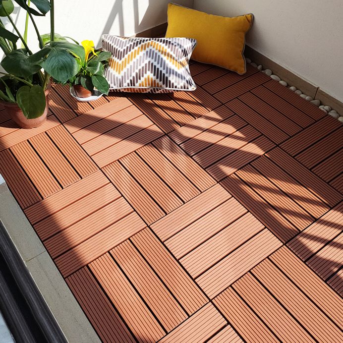 Lisslune | 11 Pack 12" X 12" Square Deck/Patio Tiles Snap Fit for Outdoor Patio Tiles