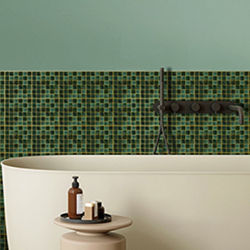 Lisslune | Mosaic Tiles Wallpaper PVC Square Form Peel and Stick Tiles