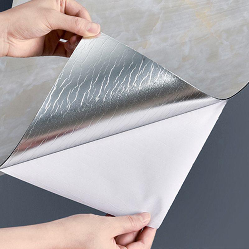 Lisslune | Marbling Stain Resistant Tiles PVC Single Peel & Stick Tiles for Backsplash