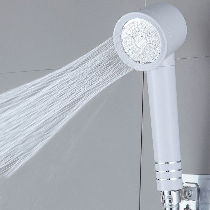 Lisslune | Contemporary Shower Head Combination White Adjustable Handheld Shower