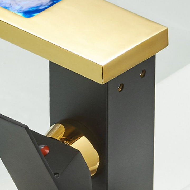 Lisslune | Modern Waterfall Spout Sink Faucet with LED Brass Sink Faucet