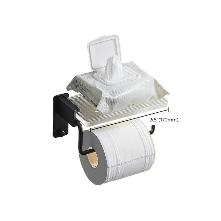 Lisslune | Modern Bathroom Accessory Set Shelf/Towel Holder & Bathrobe Hook included