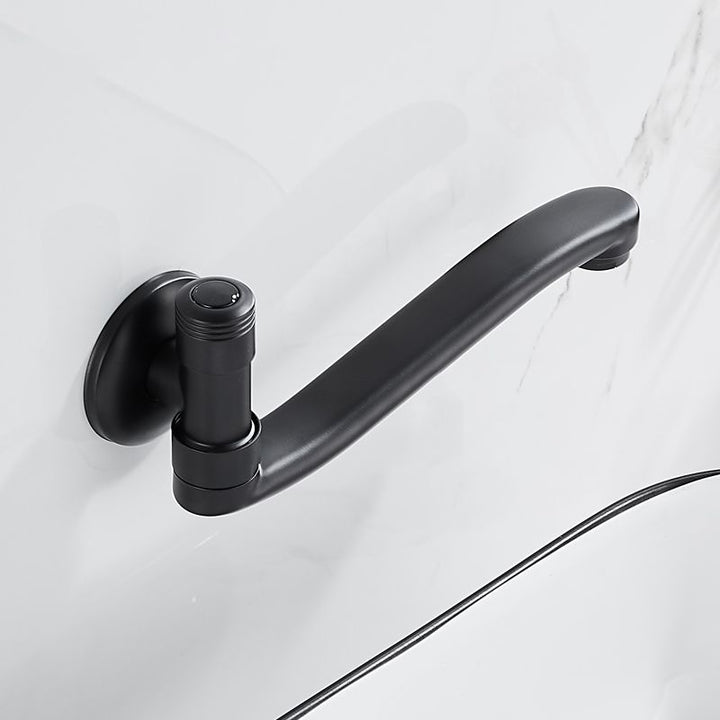 Lisslune | Shower Bath Filler Wall Mount Copper Low Arc Knob Handle Bathtub Faucet Trim
