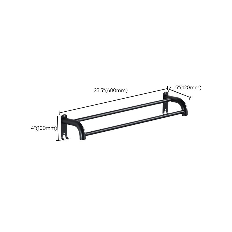 Lisslune | Modern Bathroom Accessories Black Paper Holder Bathroom Shelf Bathroom Accessory Set