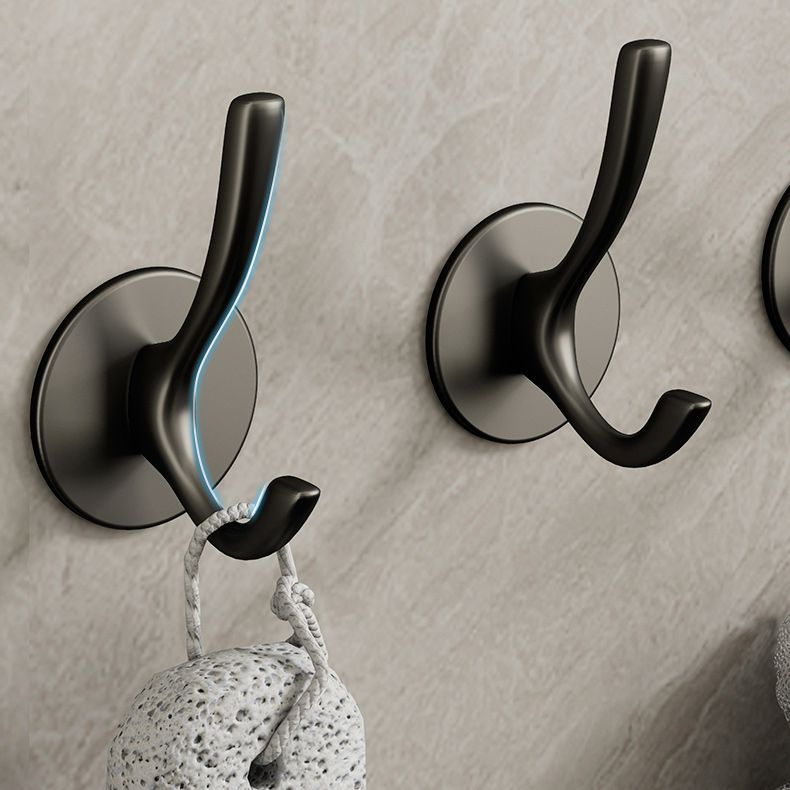 Lisslune | 10-piece Bathroom Accessory Set Modern Matt Gray Bathrobe Hooks