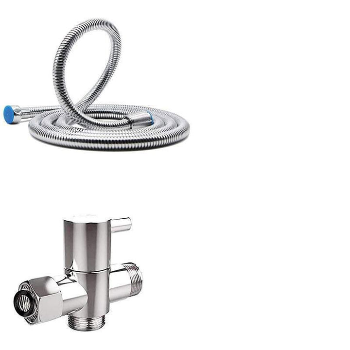 Lisslune | Stainless Steel 8 Inch Shower Set 5 Sprays Handheld Shower Head Shower Arm