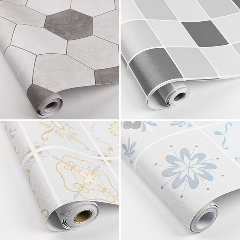 Lisslune | Modern Vinyl Flooring Self-Adhesive Geometrically Printed Vinyl Plank Flooring