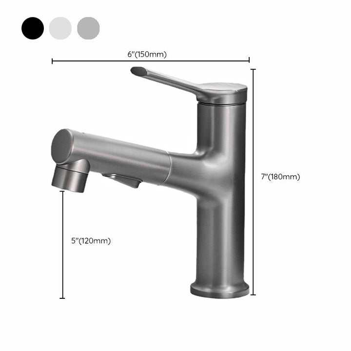 Lisslune | Contemporary Pull-out Sink Faucet with Lever Handle