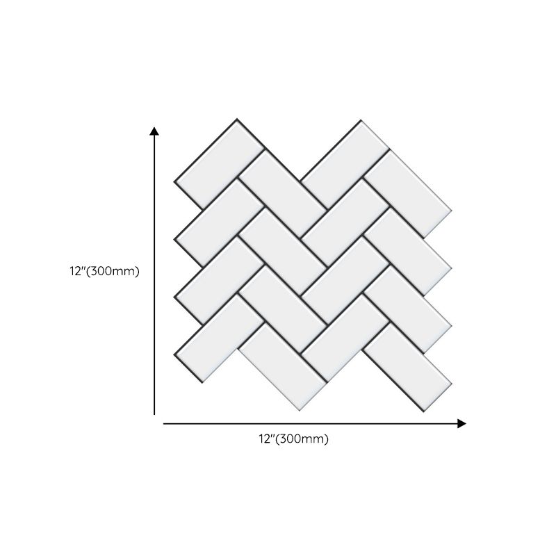 Lisslune | Modern Peel and Stick Tiles PVC Herringbone Peel and Stick Backsplash Tiles