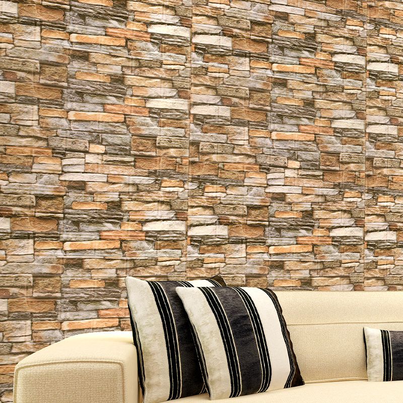 Lisslune | Country House Wall Plank 3D Brick Bathroom Living Room Wall Panels Set of 2