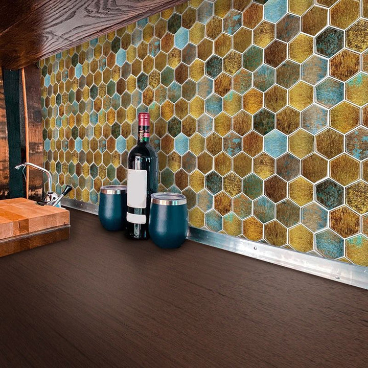Lisslune | Tile Stripping & Bonding Plastic Waterproof Hexagonal Tile Stripping & Bonding for Shower