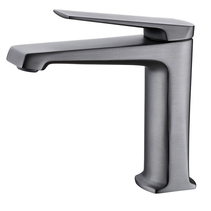 Lisslune | Modern Basin Mixer Lever Handle Copper Low Arc Basin Mixer